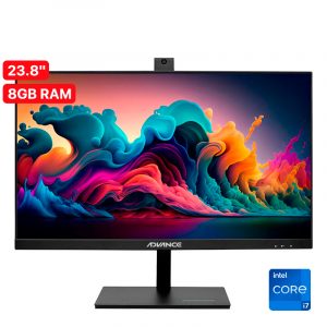 All-in-One Advance AIO AO7760, 23.8" IPS, Intel I7-12700 2.10GHZ, 8GB DDR5, SSD 512GB