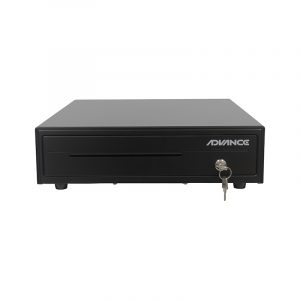 Caja para efectivo Advance ADV-5421, 4 ranuras, RJ11, Negro