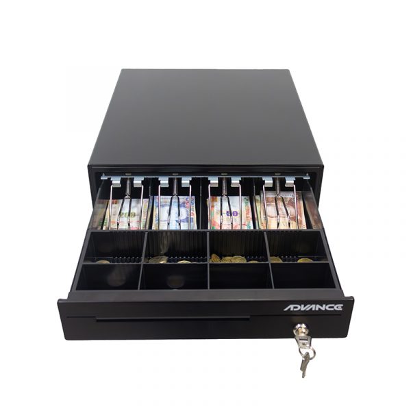 Caja para efectivo Advance ADV-5421, 4 ranuras, RJ11, Negro - Image 3