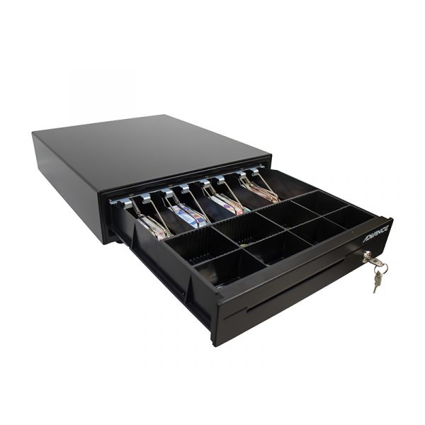 Caja para efectivo Advance ADV-5421, 4 ranuras, RJ11, Negro - Image 4