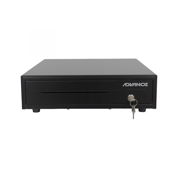 Caja para efectivo Advance ADV-6406, 5 ranuras, RJ11, Negro