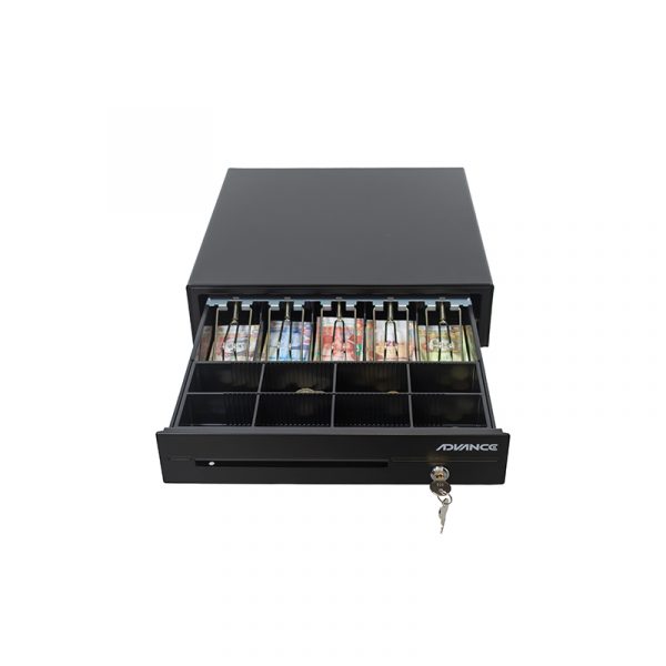 Caja para efectivo Advance ADV-6406, 5 ranuras, RJ11, Negro - Image 3