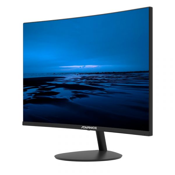 Monitor Curvo Advance ADV-2452S, 23.6" FHD VA, 100 Hz, 1 ms, HDMI, DP, Parlantes, Negro - Image 2