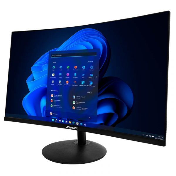 Monitor Curvo Advance ADV-2751S, 27" FHD VA, 100 Hz, 1 ms, HDMI, DP, Parlantes, Negro - Image 2
