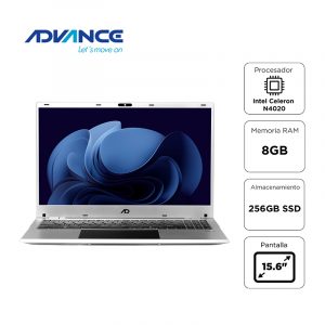 Notebook Advance NV9855 15.6" Celeron N4020 1.10 GHz 8GB RAM 256GB SSD