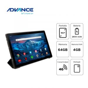 Tablet Advance SmartPad SP5706, 10.1" WXGA IPS, T310 2.00GHz, 4GB, 64GB, Android 13, Gris